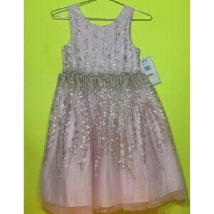 couture princess dress gold pink glamour beads size 10